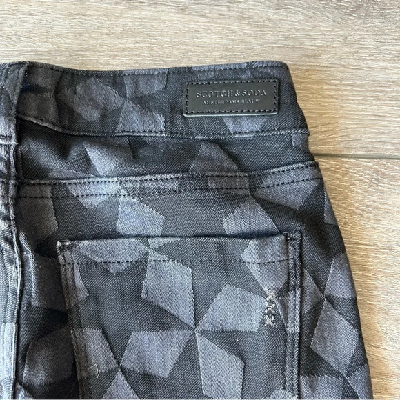 NWT SCOTCH & SODA La Bohemienne Mid Rise Skinny Star Pattern Jeans - Picture 16 of 16